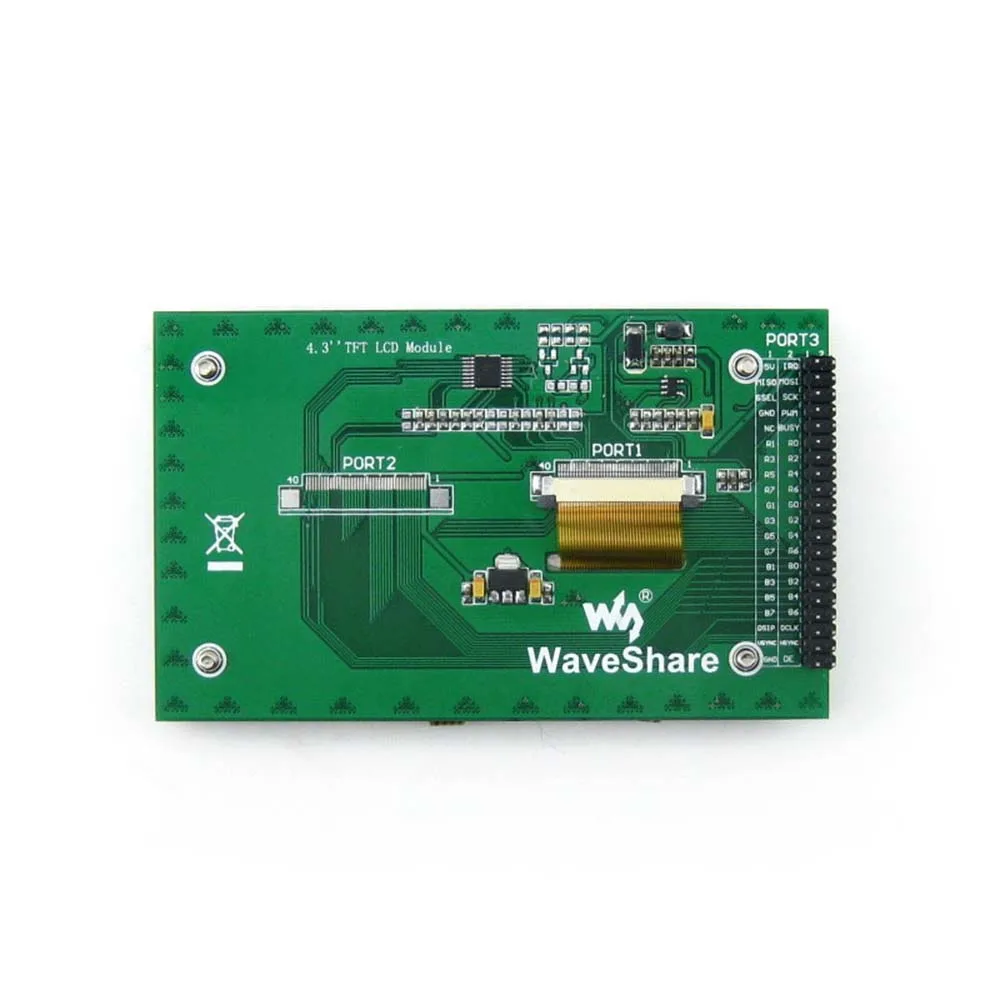 ЖК дисплей Waveshare 4 3 дюйма 480x272 сенсорный (B) TFT многоцветной Графический с сенсорным