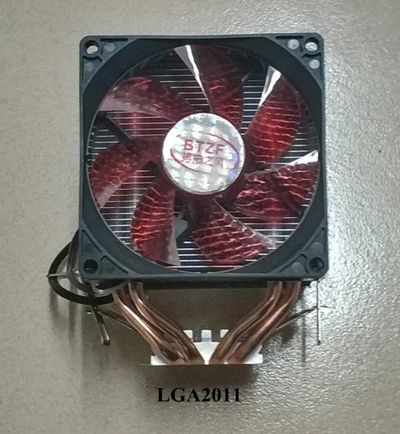 2 fan 2011 Для Intel 775/1150/1151/1155/1156/1366 2011 для AMD 4 теплотрубки двойная башня Процессор кулер 4Pin RGB светодиодный воздушное охлаждение бесшумный вентилятор радиатора - Цвет лезвия: 2 fan 2011