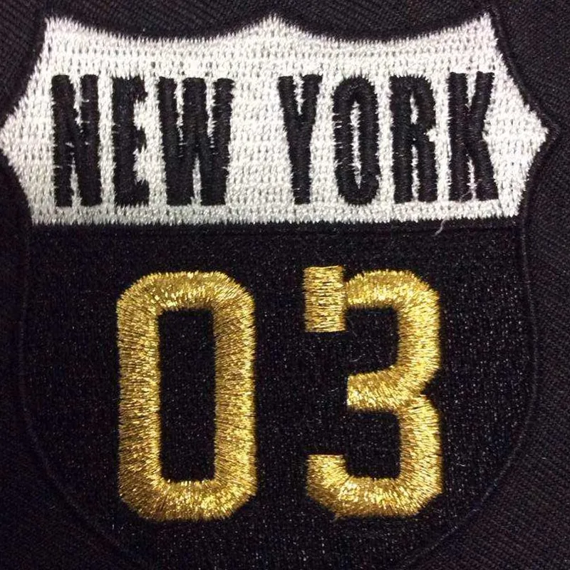Bulk Wholesale Letters and Number logo Design Embroidery Patch For Clothing made in golden silver Thread with OEM service | Дом и сад