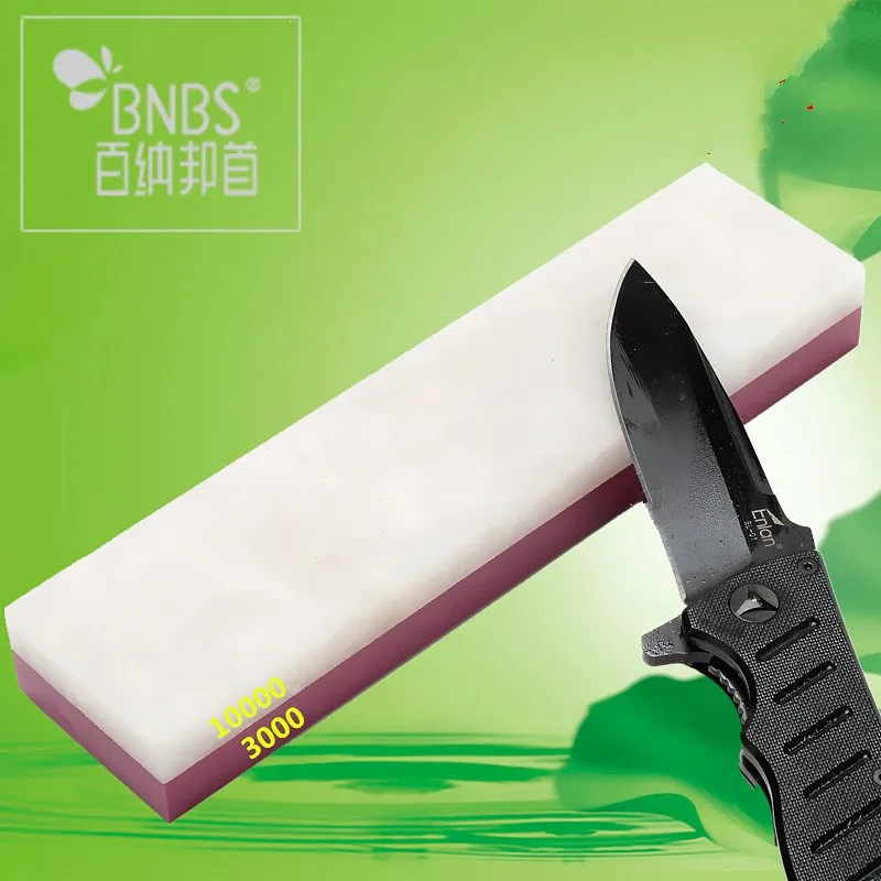 BNBS 3000 Ruby red Oilstone+10000 grit Natural agate grindstone knives knife sharpener whetstone 200*50*25mm(big size)