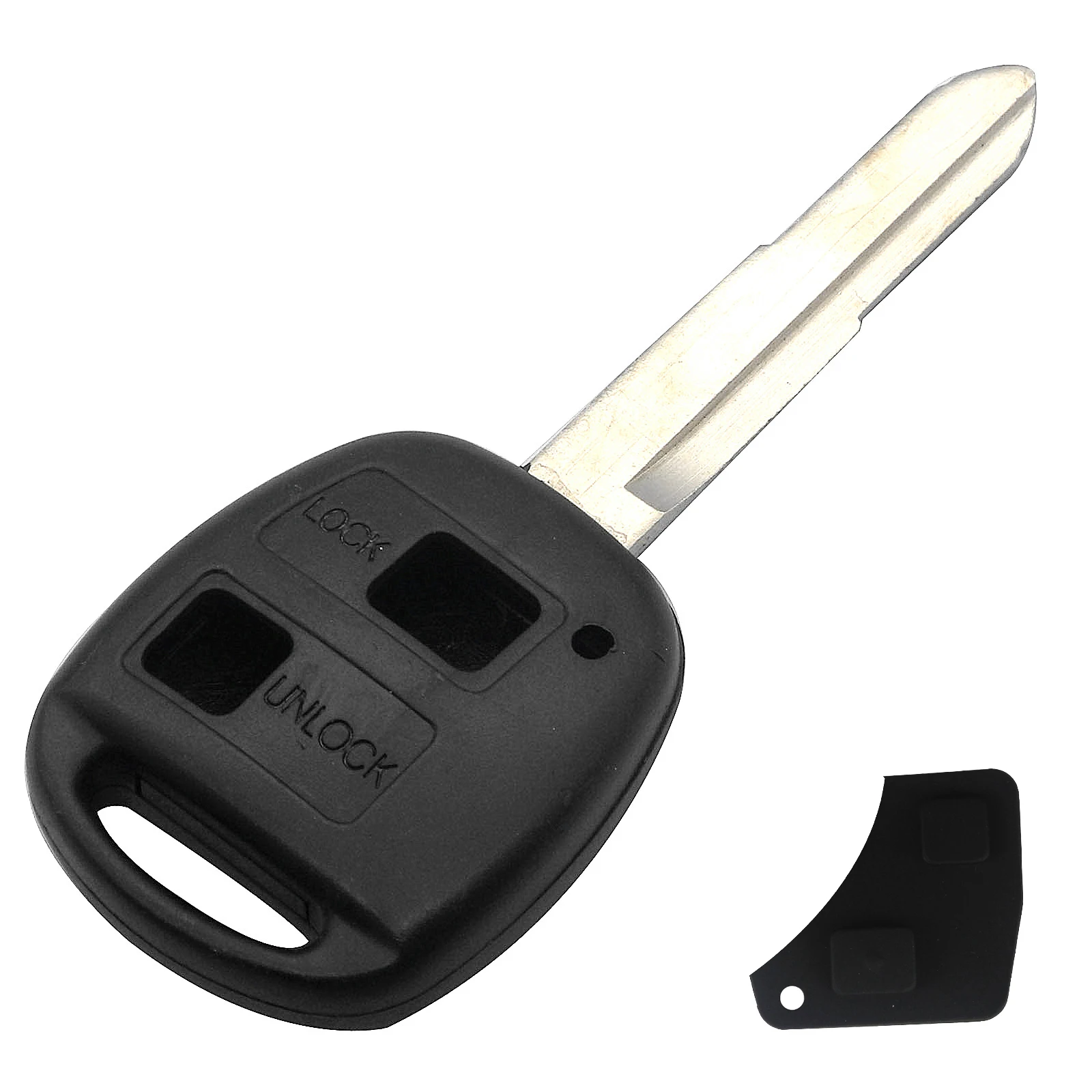 Type 1 n Button Pad Jingyuqin пульт дистанционного управления замена ключа автомобиля чехол для Toyota HIACE Yaris TOY41 HU133R Uncut Blade резиновый кнопочный коврик - Цвет: Type 1 n Button Pad