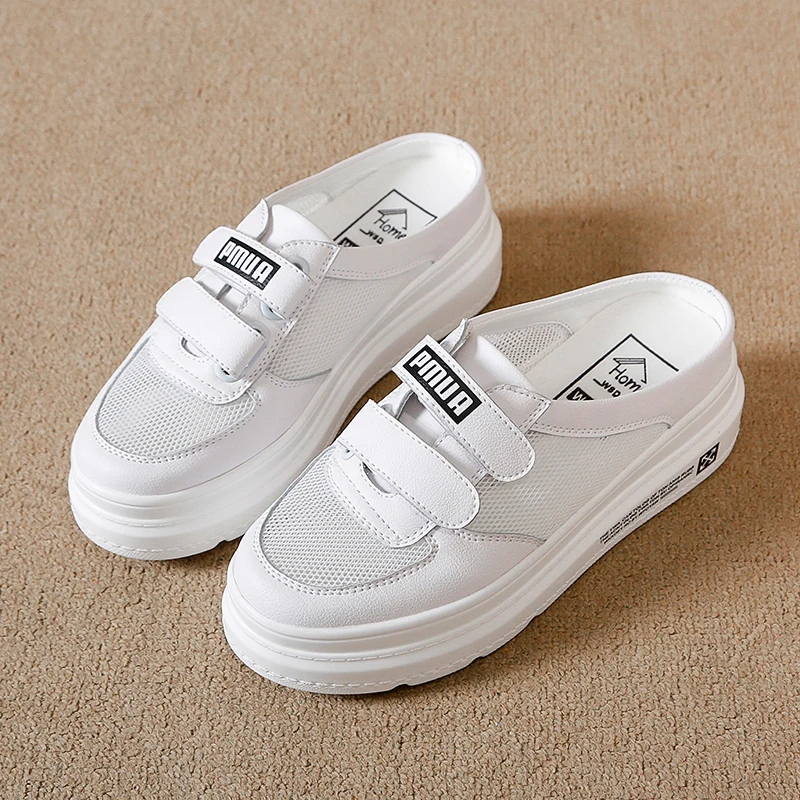 Женские кроссовки со звездами на плоской подошве дышащие теннисные тапочки