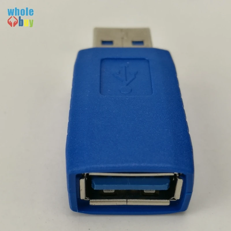

100 шт./лот USB 3,0 A штекер-гнездо переходник для ноутбука ПК Z07 соединитель переходник для быстрой скорости синий