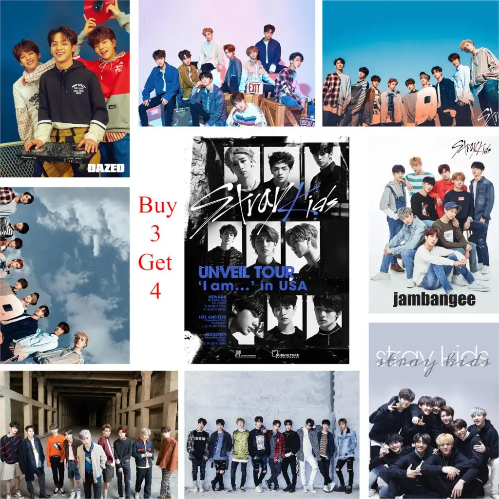 Светлые Детские постеры Kpop четкое изображение украшение для спальни домашний