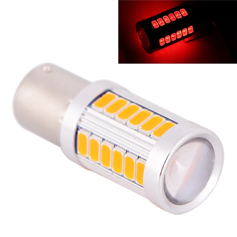 1 шт. Авто Обратный светильник дневной ходовой 1156 BA15S P21W 33 led 5630 5730 smd красный белый