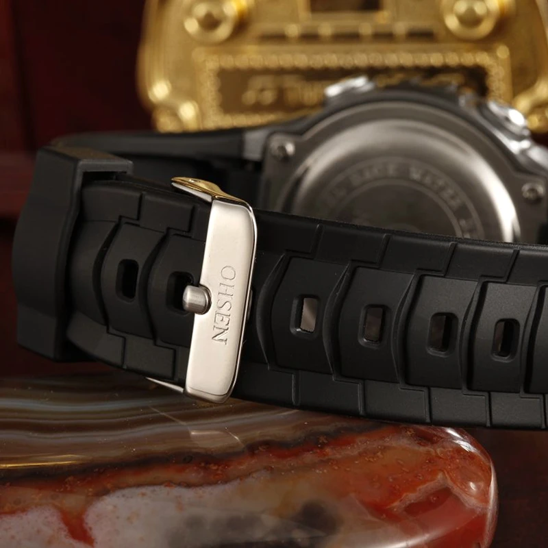 OHSEN/брендовые светодиодные цифровые часы для мальчиков крутые с будильником дня