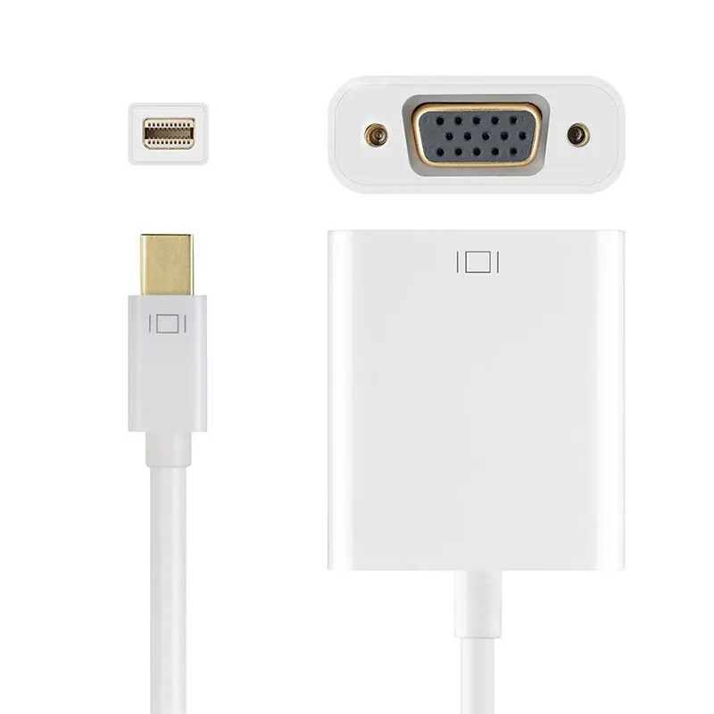 Кабель переходник с интерфейсом Thunderbolt для Apple MacBook Air Pro iMac ThinkPad X1 QJY99|mini dp to vga|dp vga