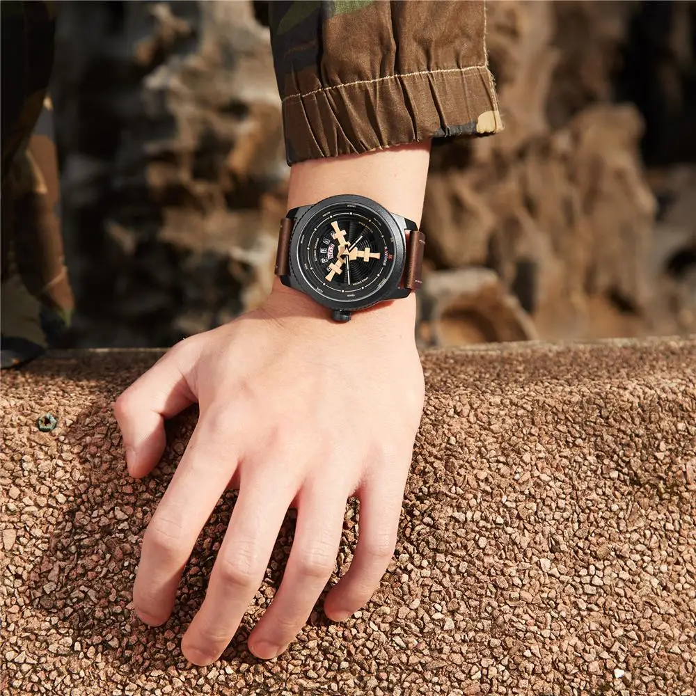 Новинка 2020 Брендовые Часы NAVIFORCE мужские Модные Повседневные спортивные часы с