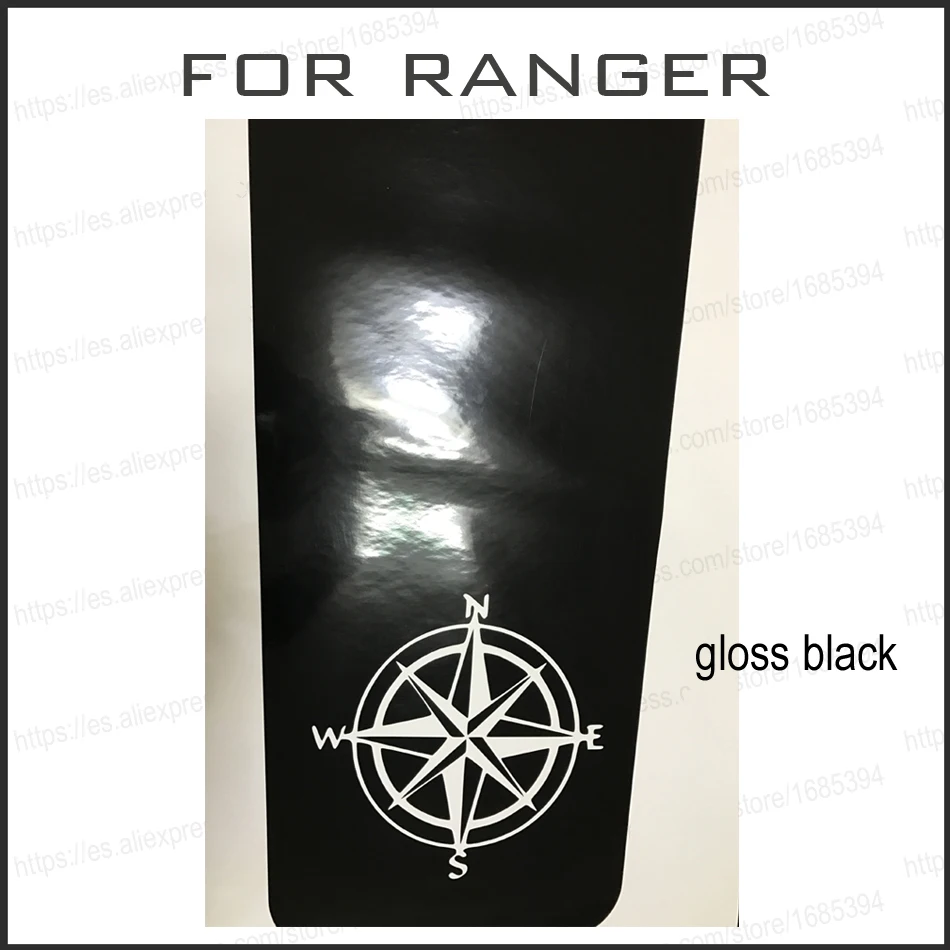 Подходит для FORD RANGER Everest автомобильные наклейки Роза компас капот графический