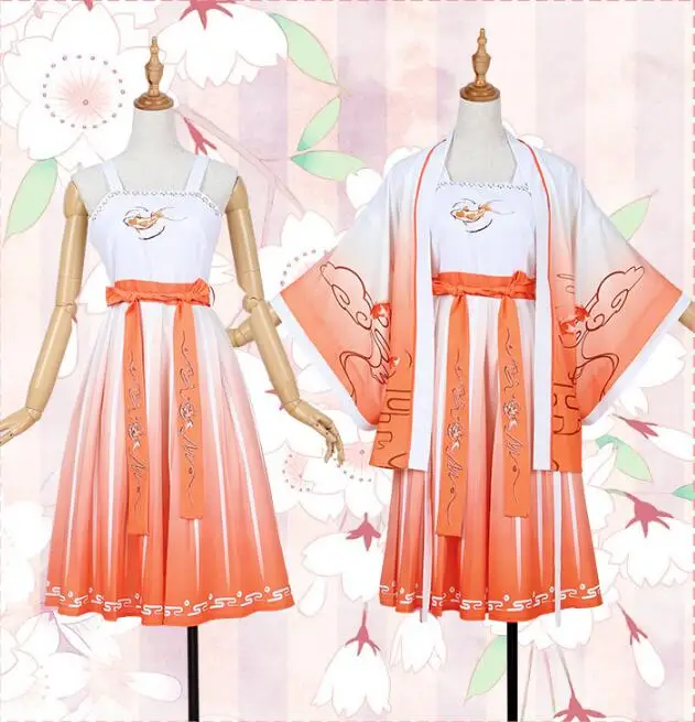 

Аниме игры Arena of Valor: 5v5 Arena игры Косплей Da Цяо японский симпатичный Hanfu кимоно для Хэллоуина карнавальный костюм