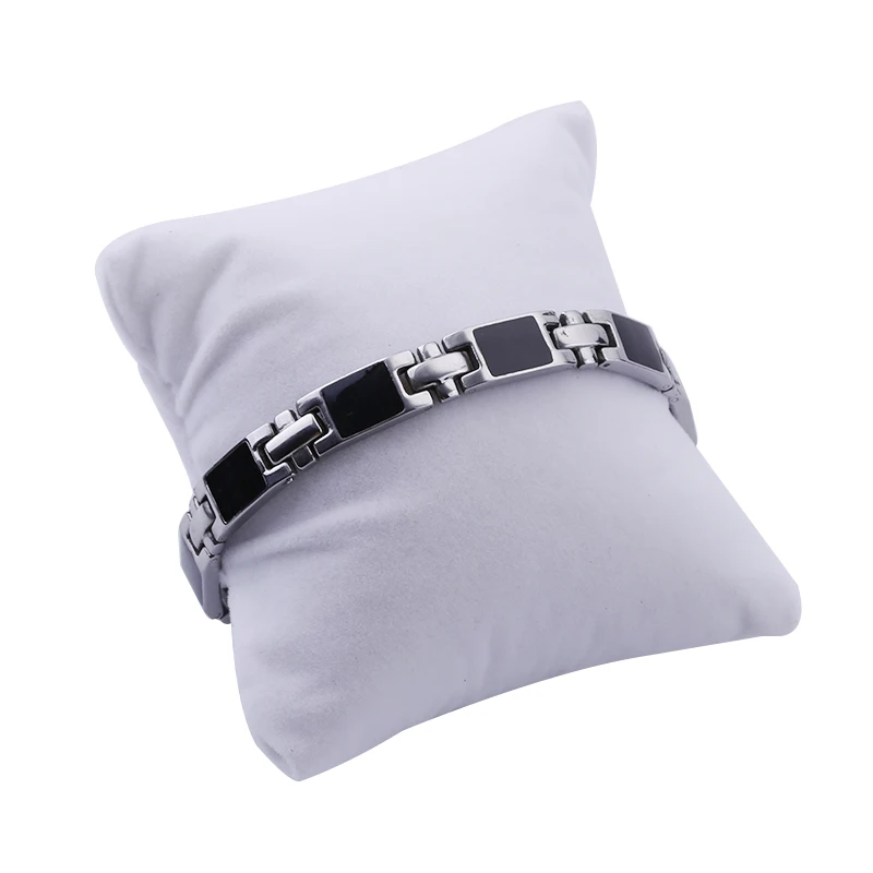 Мужской 9 мм Резиновый магнитотерапевтический звеньевой браслет из нержавеющей