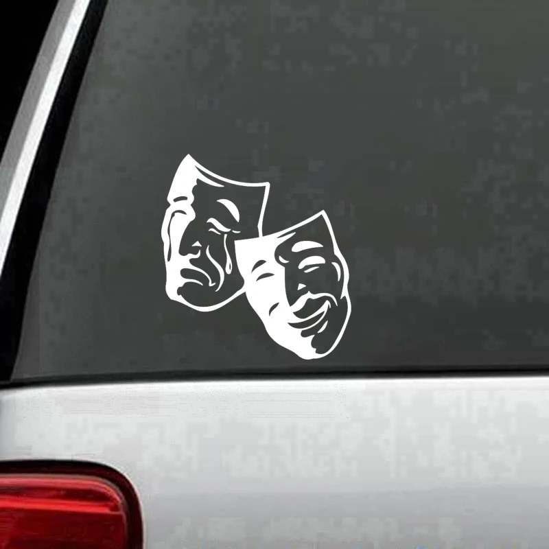Theater Mask Vinyl Decal Sticker Truck Window Car Accessories Motorcycle Helmet Styling Rear | Автомобили и мотоциклы