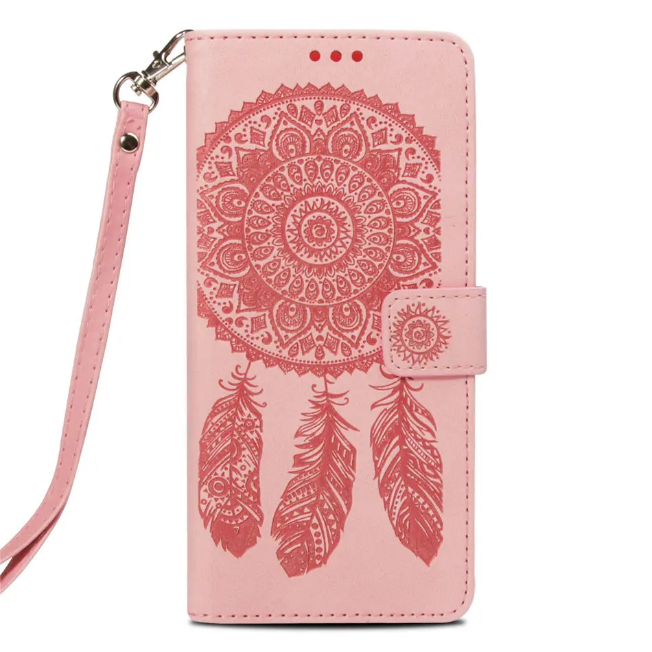 Pink 3D бабочка чехлы с цветами для samsung Galaxy S10 Lite S9 S8 A8 плюс j5 A3 A5 S5 S6 край ретро бумажник чехол DP03F - Цвет: Pink