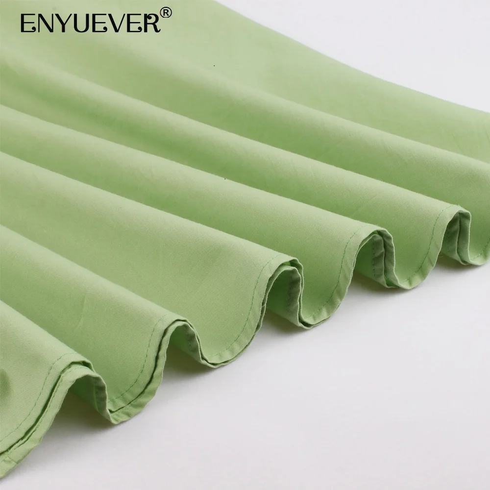 Enyuever Vestido винтажное платье женская одежда Элегантное повседневное хлопковое
