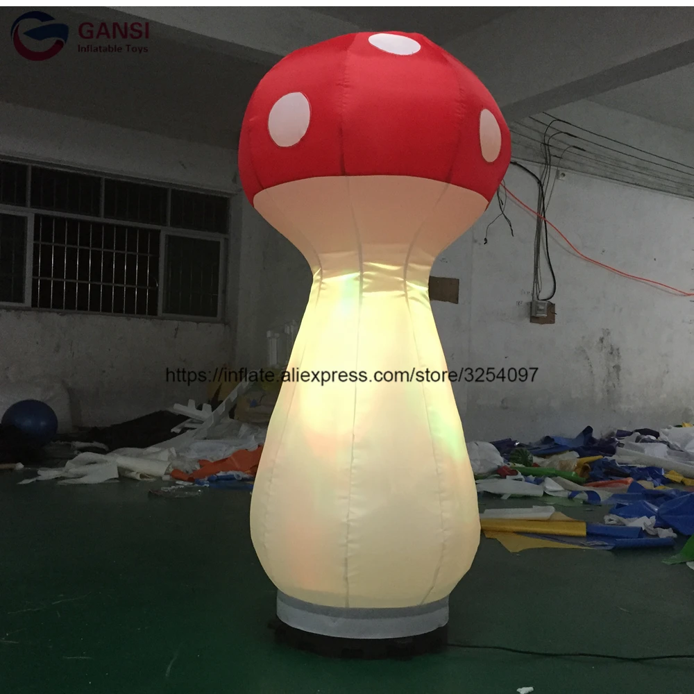 Гигантский надувной гриб нового дизайна Декоративный Надувной светодиодный