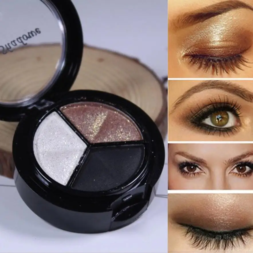 ГОРЯЧАЯ тени для век Красота дымчатый макияж косметический набор 3 вида цветов