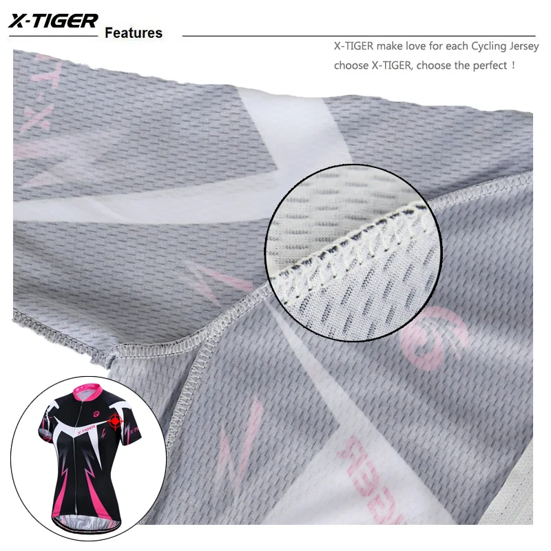 Женская велосипедная одежда X Tiger Pro летняя для езды на велосипеде MTB велоспорта