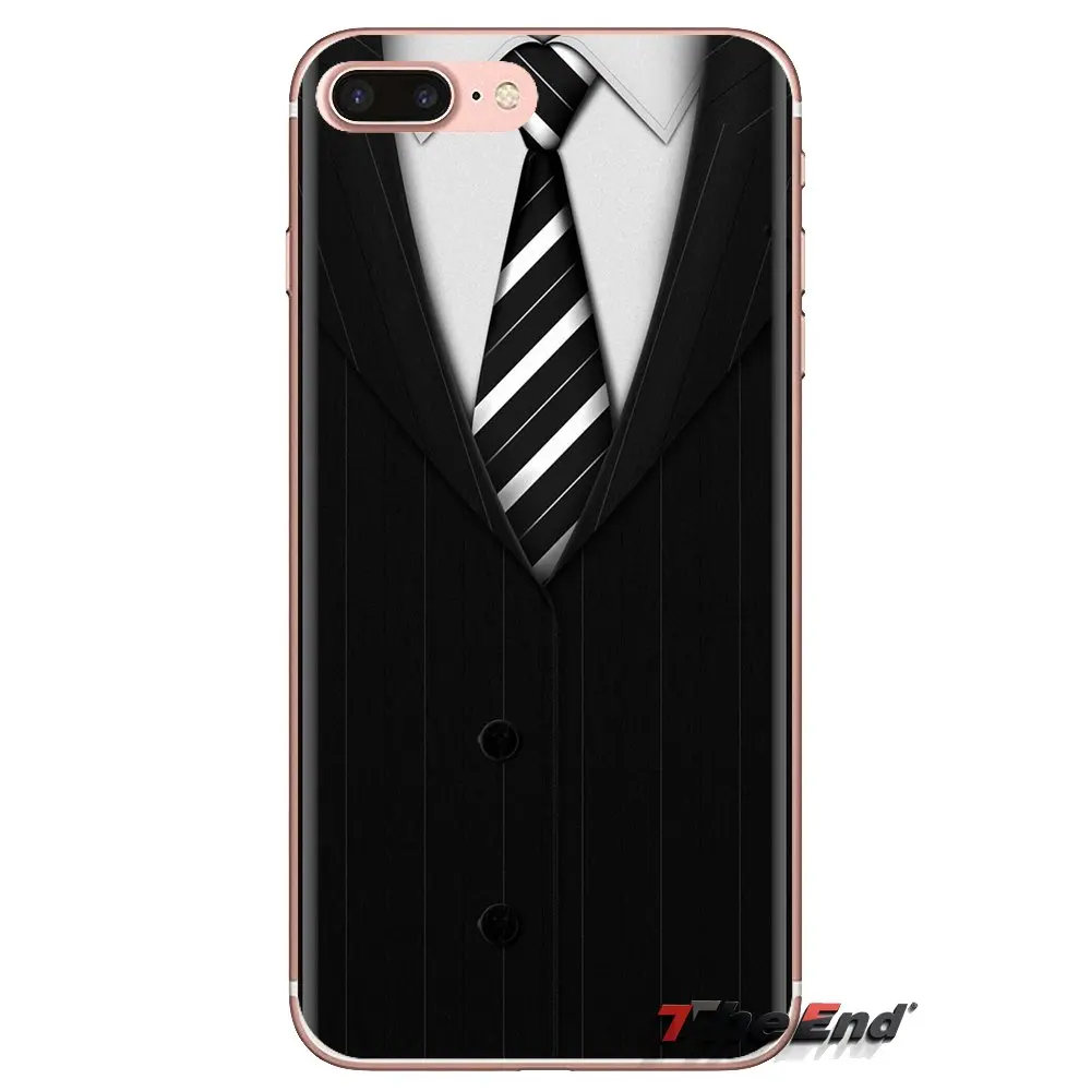 For Samsung Galaxy S3 S4 S5 Mini S6 S7 Edge S8 S9 S10 Plus Note 3 4 5 8 9 Dark Suit Mystery Man Men in Black Silicone Shell Case |