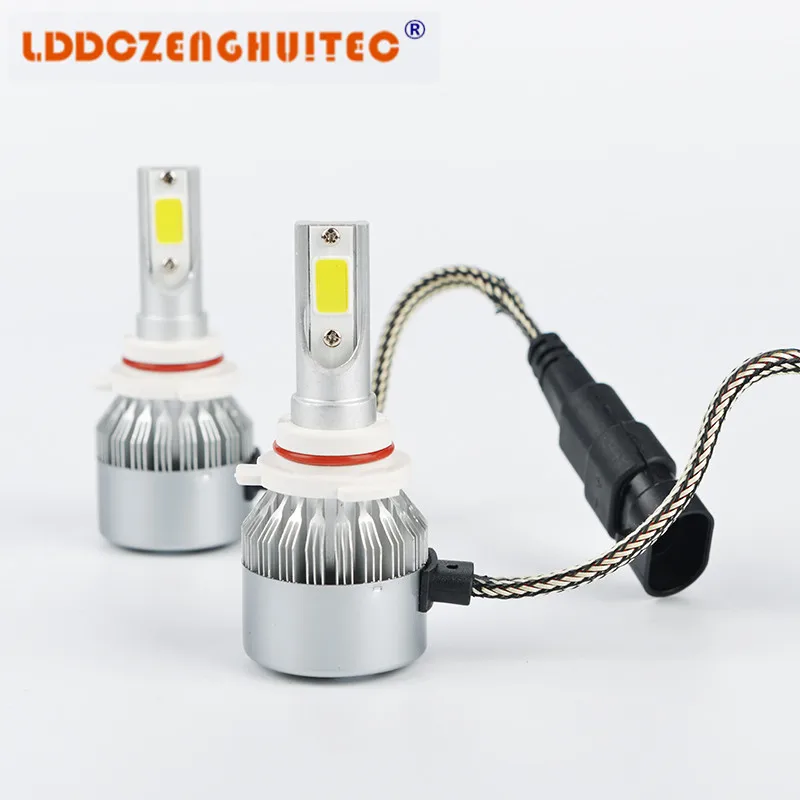 LDDCZENGHUITEC все в одном C6 Автомобильный светодиодный фар H1 H3 H7 H11 H4 H13 9005 9006 880 72 Вт 7600lm