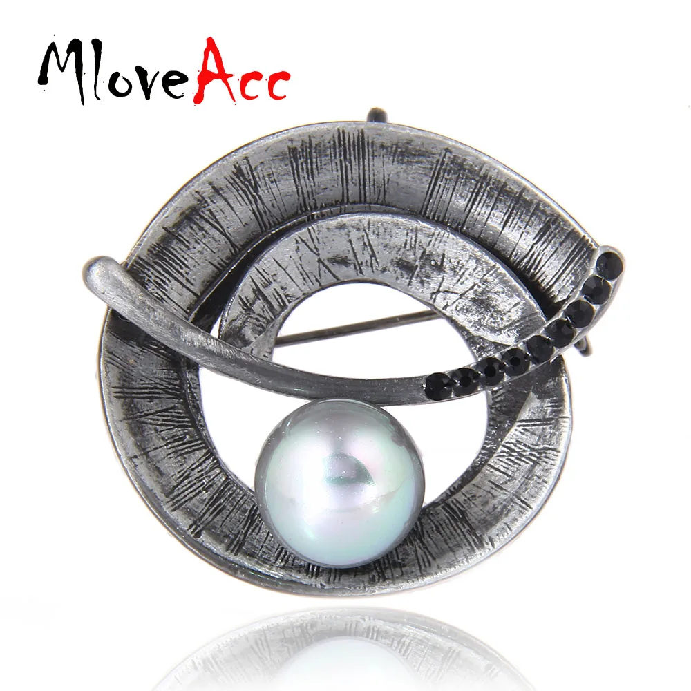 MloveAcc уникальный дизайн Геометрическая Женская Брошь винтажная искусственная