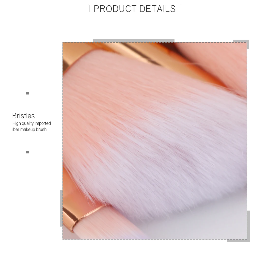 10 шт. набор кистей для макияжа Фонд смешивания порошка тени век Контур корректор