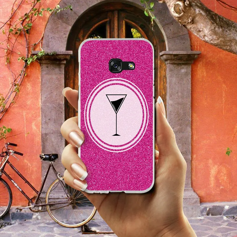 Шаблон истории розовый мягкий чехол для телефона TPU Samsung Galaxy S2 S3 S4 S5 Mini S6 S7 S8 S9 S10 Lite