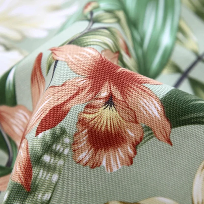 

Table Cloth Rectangular Pastoral Style Tropical Flowers Printed Tablecloth Home Protection and decoration Elegant Table Cover