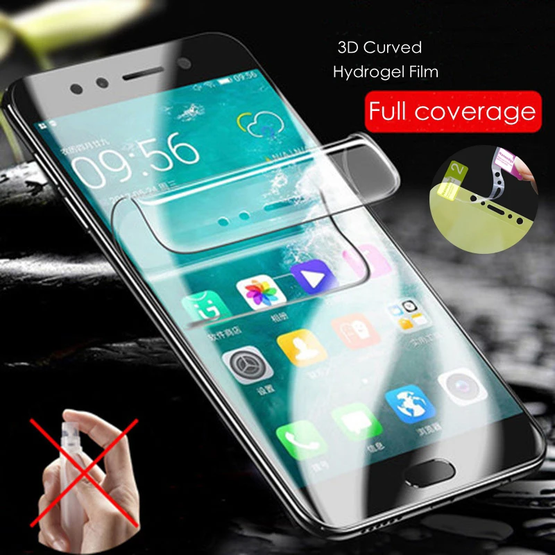 6D Soft Hydrogel Film Screen Protector For Huawei P30 P20 Pro Mate 20 Lite Full Cover Protective Honor 8X Max 10 9 | Мобильные