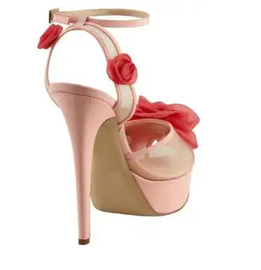 

2019 Fashion Women High Heel Sandals Open Toe Suede Narrow Band Ankle Strap Buckle Bow-knot Party Shoes