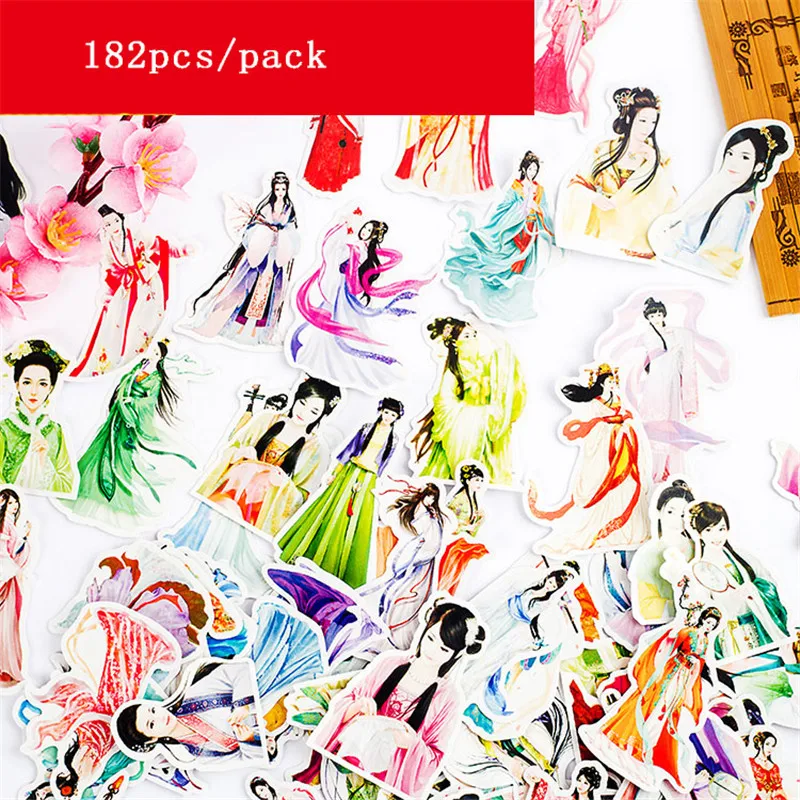 Наклейки для девочек 182 шт./лот скрапбукинг этикетка сделай сам дневник