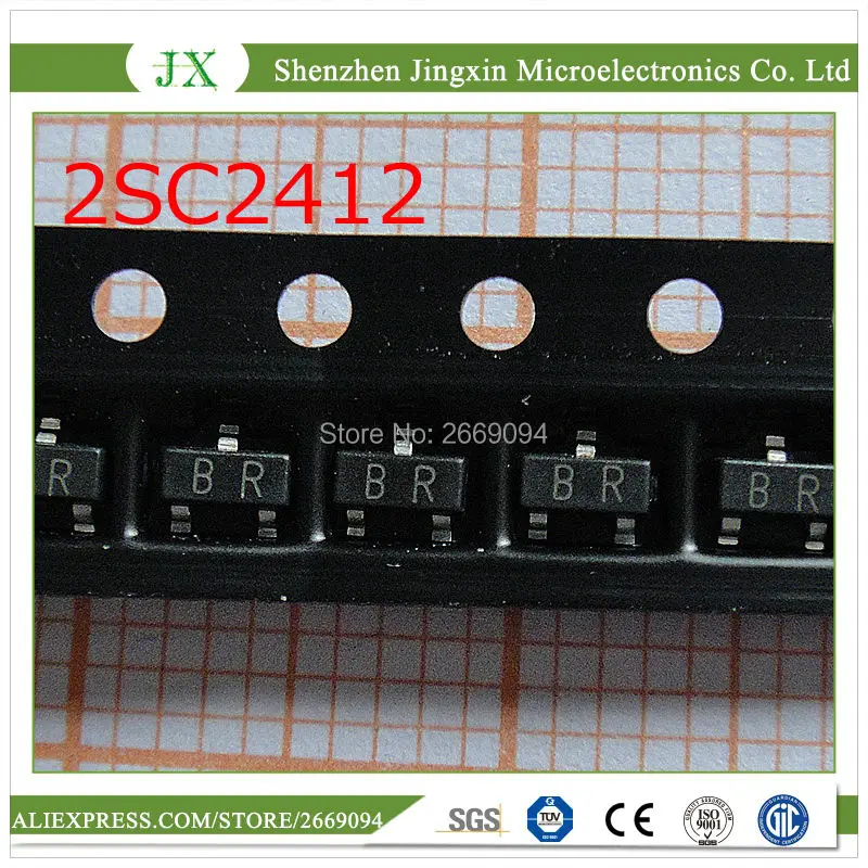 100 шт. 2SC2412 BR SOT23 0.15A/50V NPN транзистор SOT23|transistor|transistor npntransistor 100pcs |