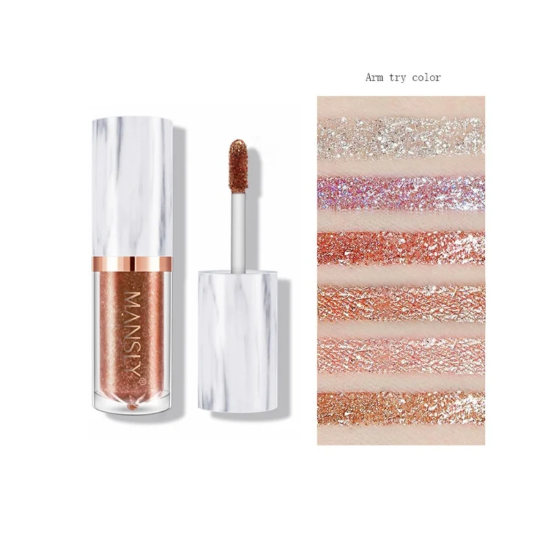 6 цветов Professional Shine тени для смоки айс waterproof Lasting Glitter Liquid Eye shadow women's Cosmetic Cosmetic| |