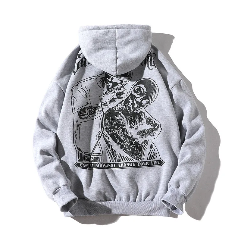 Gray Fgkks модные брендовые мужские толстовки с капюшоном, осень, мужские толстовки с капюшоном в стиле Харадзюку, мужские толстовки с принтом, уличная одежда, мужские топы - Цвет: Gray