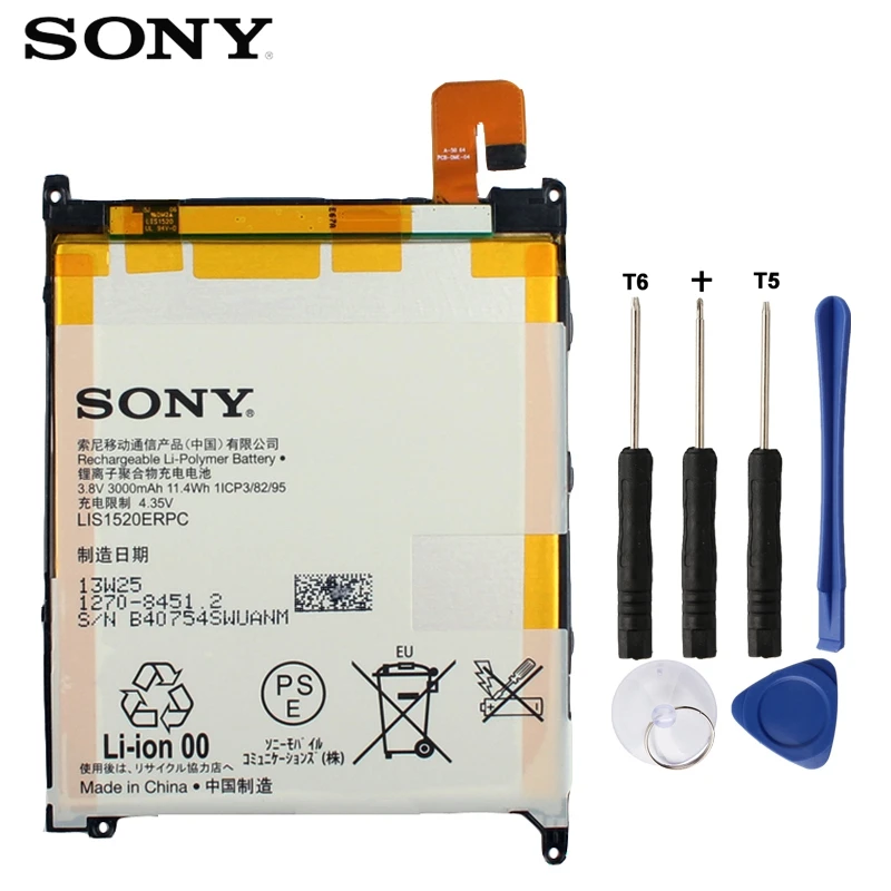 Оригинальный аккумулятор SONY для Sony XL39h Xperia Z Ultra C6802 Togari L4 ZU C6833 LIS1520ERPC Сменный