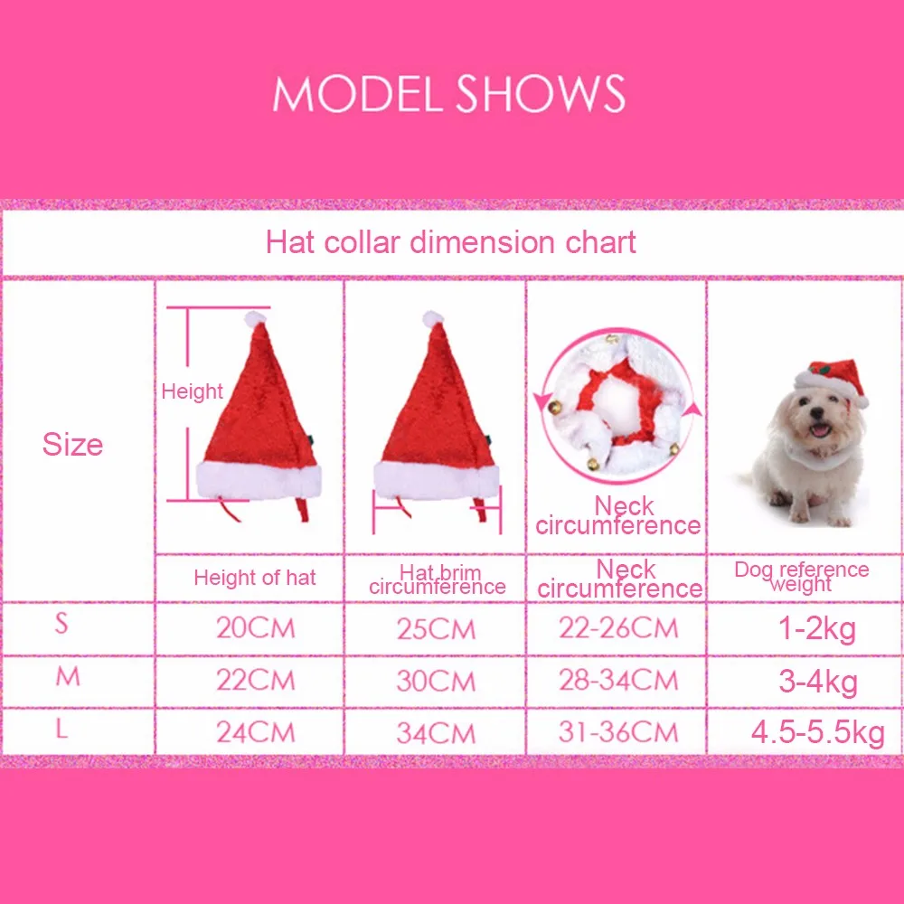 Новинка 2 шт./компл. Рождественская шапка и ошейник для домашних питомцев с