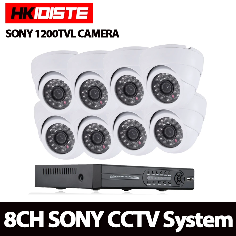 Система видеонаблюдения hiixdiche Full HD 1.0MP 8 каналов AHD DVR 1080p NVR Sony 1200TVL мини купольная