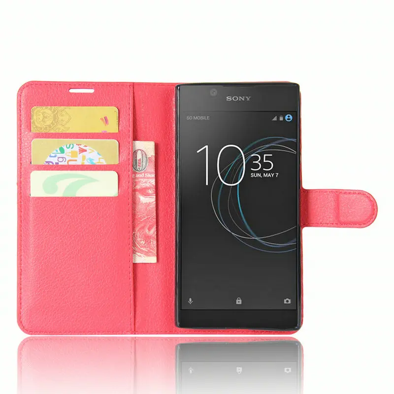 Кожаный чехол-книжка для Sony Xperia L2 H3311 чехол L1 Dual G3311 G3313 G3312 5 дюйма чехол-бумажник +