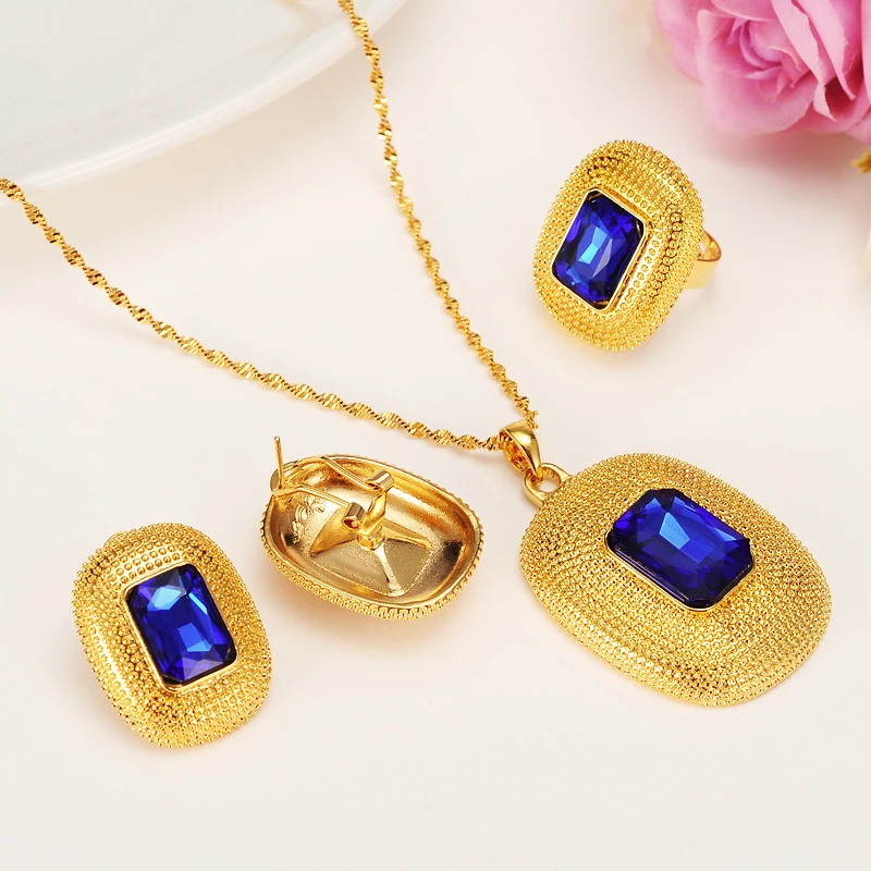 Новые комплекты ювелирных украшений в эфиопском стиле ожерелья серьги клипсы