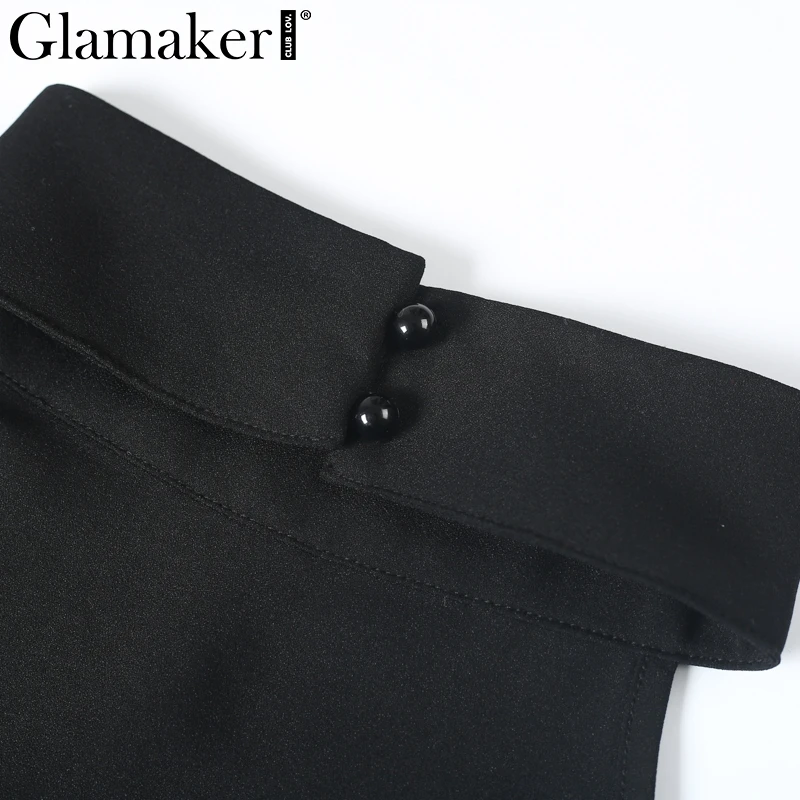 Женское платье без рукавов Glamaker черное облегающее с открытой спинкой рукавов|summer