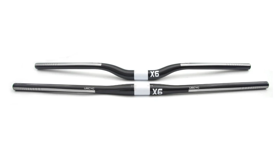 X6 руль для горного велосипеда, руль для велосипеда, углеродный руль MTB 3 k, глянцевый 31,8*600-720 мм, ласточкированный руль CB356