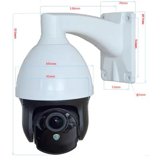 

AHD 720P Dome Camera Pan Tilt 3X 2.8-8mm ZOOM PTZ Control IR DVR CCTV Security
