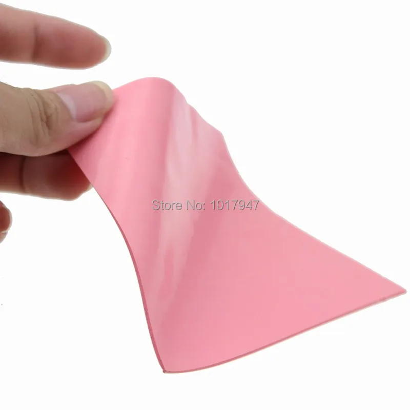 2pcs lot Pink Silicone Thermal Pad 100mm x 1mm Thick Cooling for CPU GPU 100x100x1mm | Компьютеры и офис