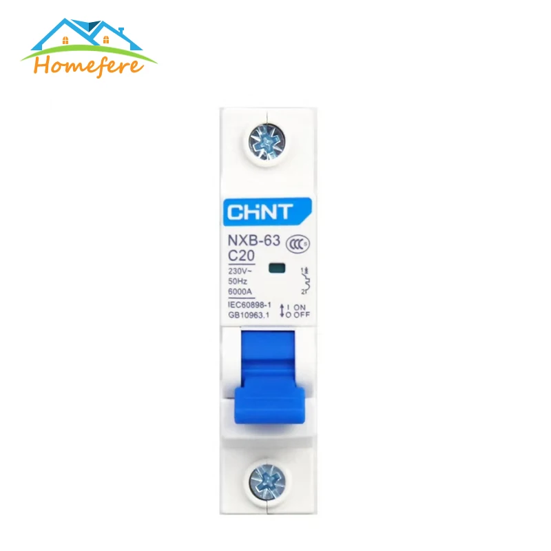 

CHINT NXB-63 Residual Current Circuit Breaker 10A 16A 20A 25A 32A 40A 50A 60A 23V/400V 50HZ Mini Circuit Breaker MCB NEW DZ47