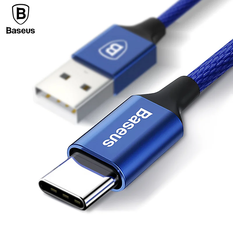 Usb-кабель Baseus Type-C для samsung Galaxy Note 8 S8 S9 plus мобильный телефон быстрой зарядки 3 А