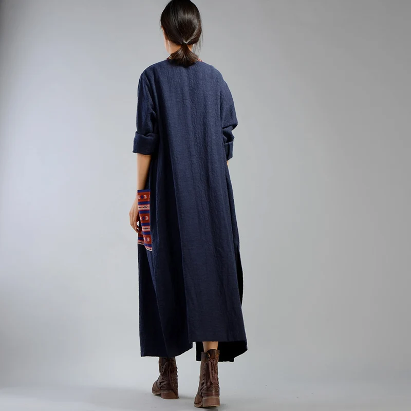 XIZIHUPAN Split Print Coat Female Patchwork Pockets V Neck Single Button Trench For Women X Long Windbreaker Tide Clothes | Женская