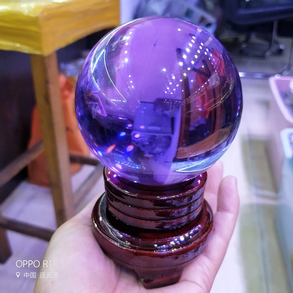Деревянная подставка для дисплея основа хрустального шара искусственный камень