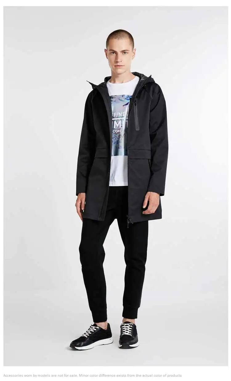 JackJones, мужской Тренч с капюшоном, длинная куртка, модная мужская одежда 218321523