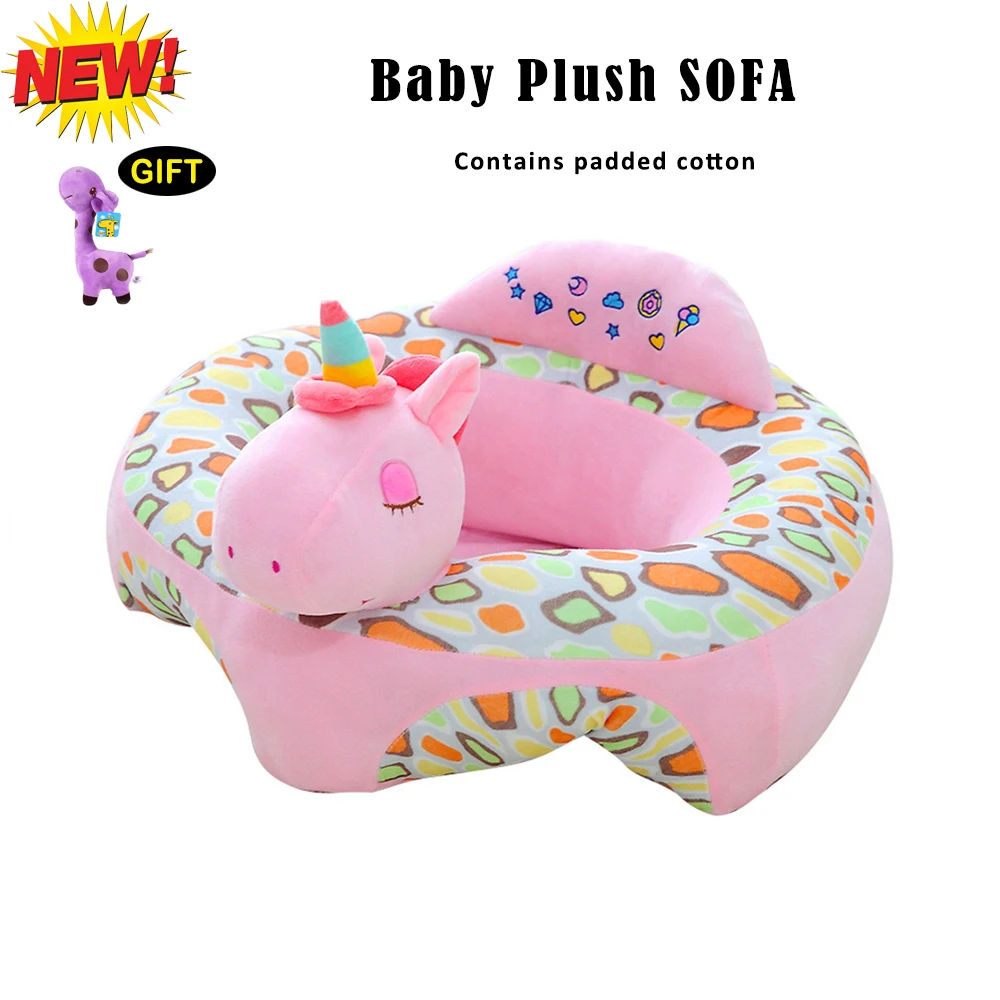 Infantil Baby Seat Sofa Cartoon Animal Bean bag Chair Car Sofa kids Cover Baby Sofa Plush Toy Feeding chair Puff asiento Seats