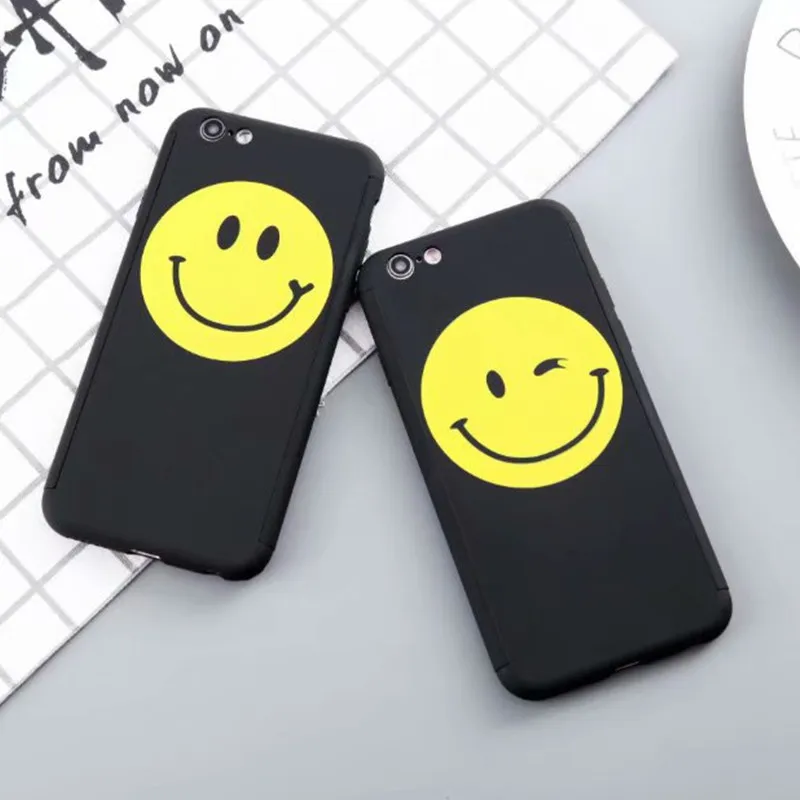 FTAIDKJ 360 градусов Полная защита Жесткий ПК чехол для iPhone 6S 7 8 Plus X XR XS Max милый