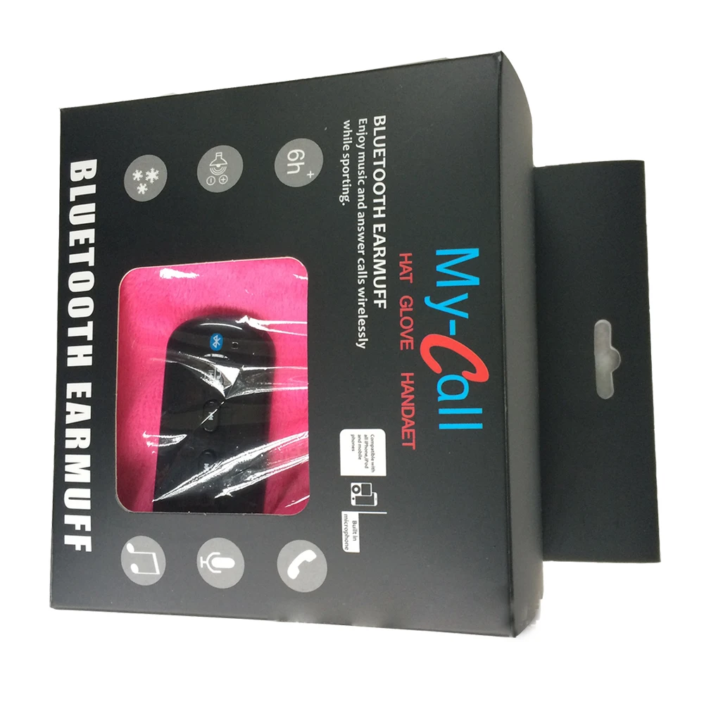 Беспроводная bluetooth-гарнитура наушники музыкальные теплые для смартфонов зимние